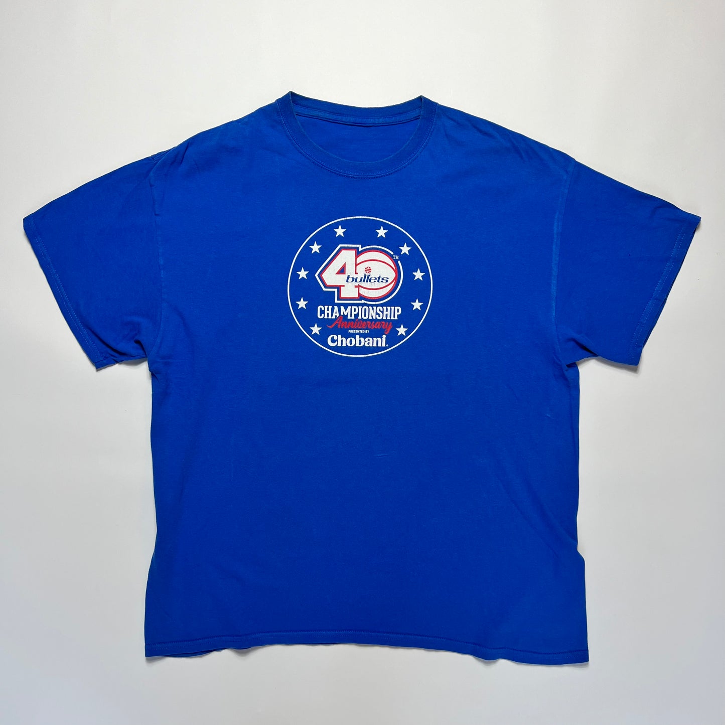 Vintage NBA 40 Bullets 1978 Anniversary T-Shirt L - Cats on Stacks VNTG