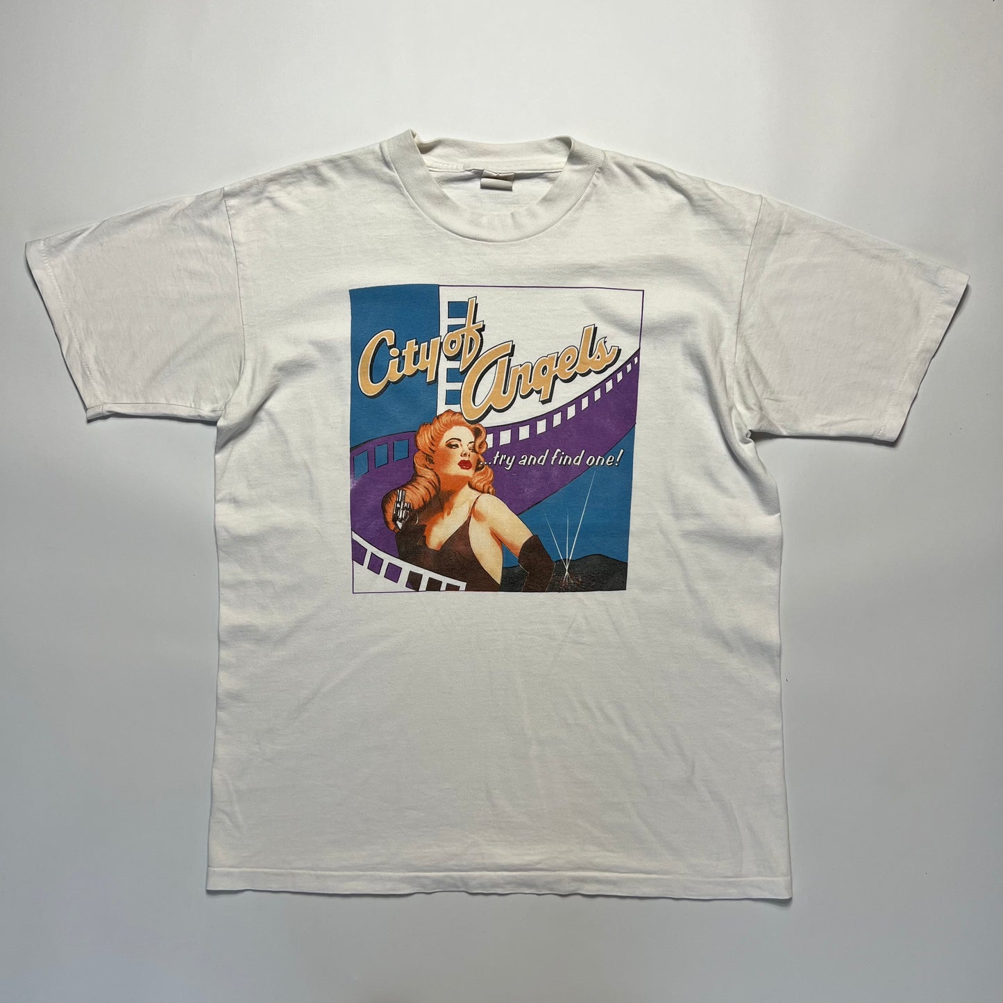 Vintage LA City of Angels White T-Shirt L / XL - Cats on Stacks VNTG