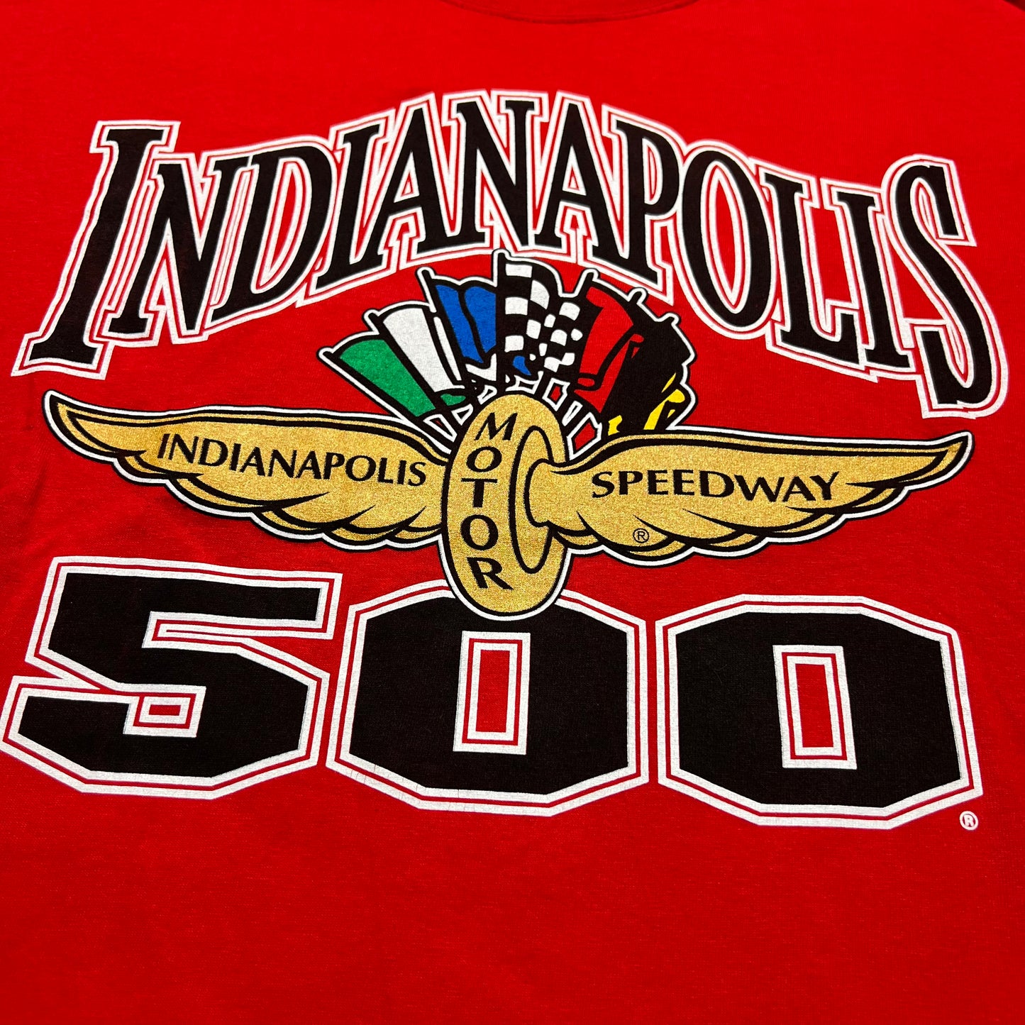 Indianapolis Red Racing T-Shirt L - Cats on Stacks VNTG