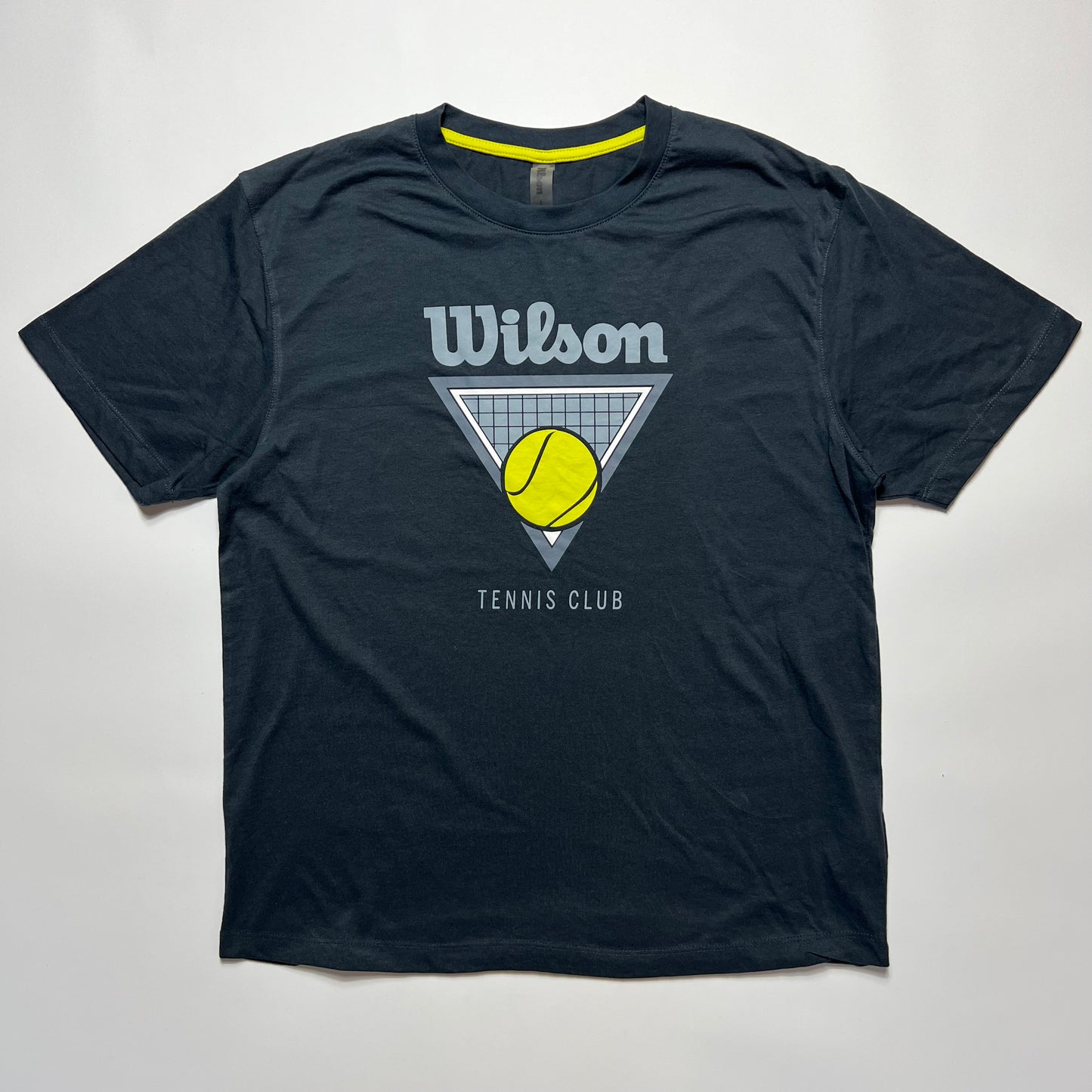 Wilson Tennis Club Gray T-Shirt L - Cats on Stacks VNTG