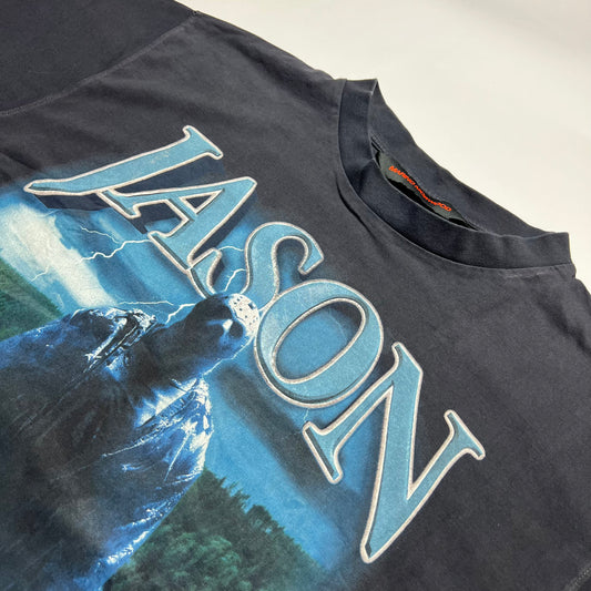 Marino Morwood x Jason Retro T-Shirt schwarz L / XL - Cats on Stacks VNTG