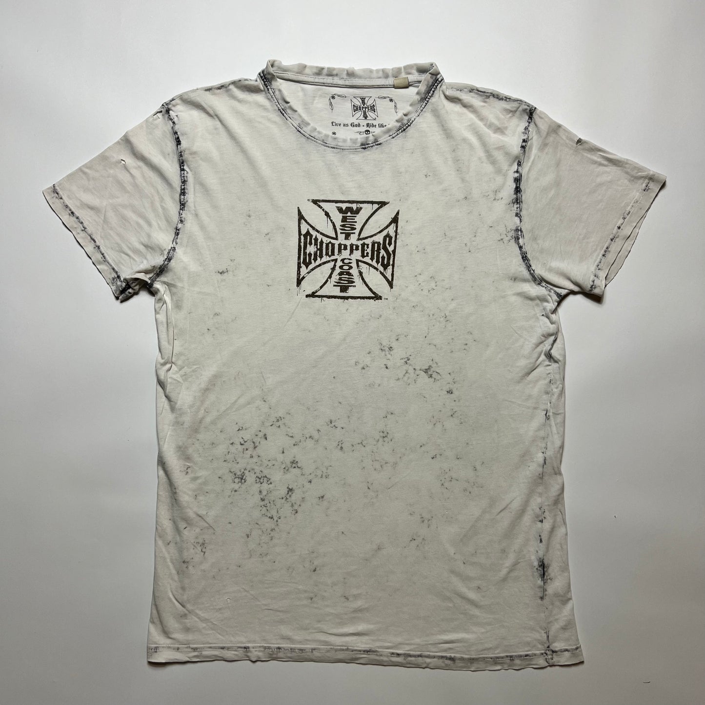 Y2K West Coast Choppers Cross T-Shirt S - Cats on Stacks VNTG