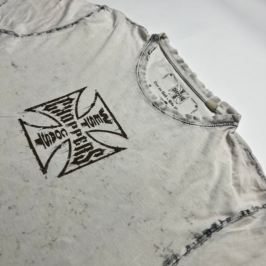 Y2K West Coast Choppers Cross T-Shirt S - Cats on Stacks VNTG