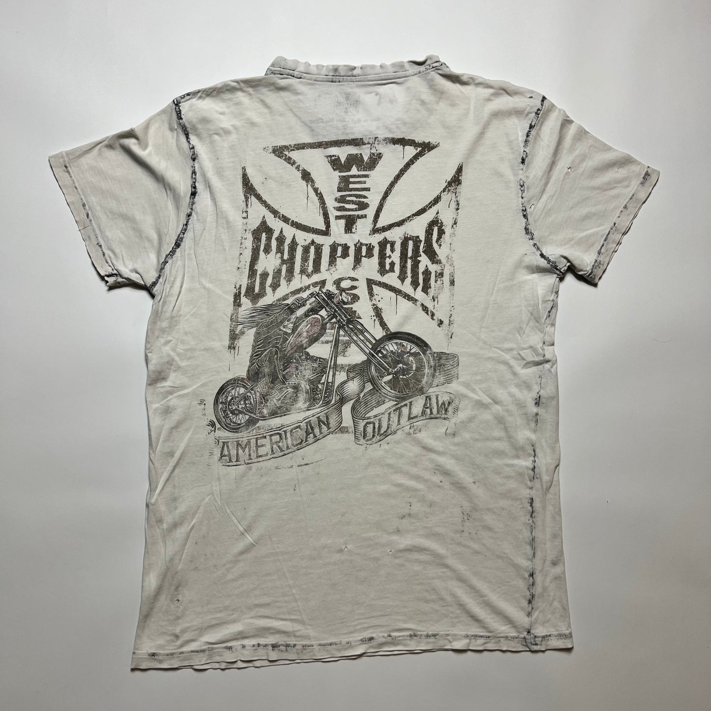 Y2K West Coast Choppers Cross T-Shirt S - Cats on Stacks VNTG