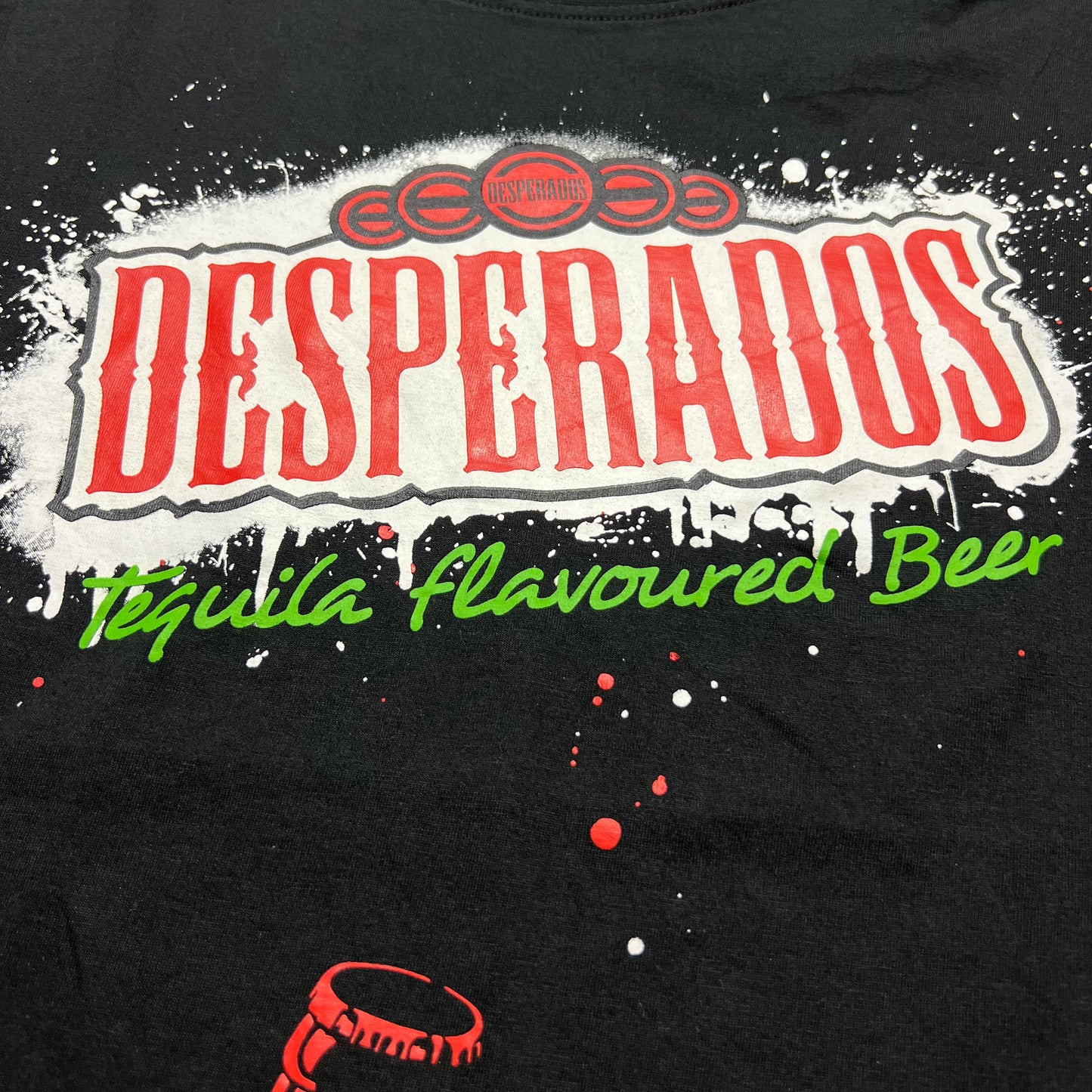 Y2K Desperados Black T-Shirt S / M - Cats on Stacks VNTG