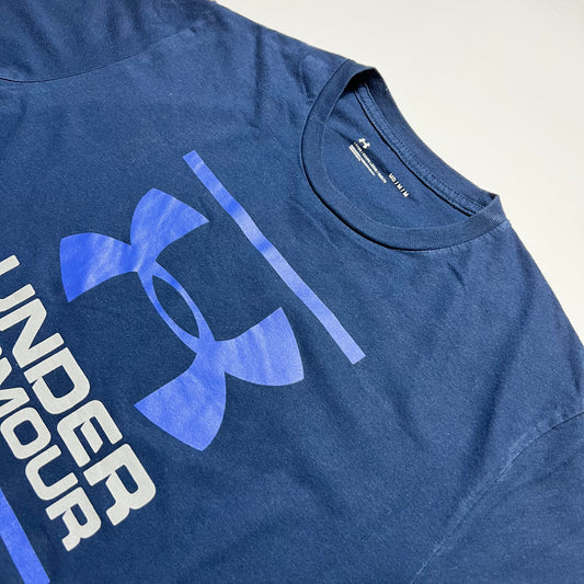 Under Armour Blue Sports T-Shirt M - Cats on Stacks VNTG