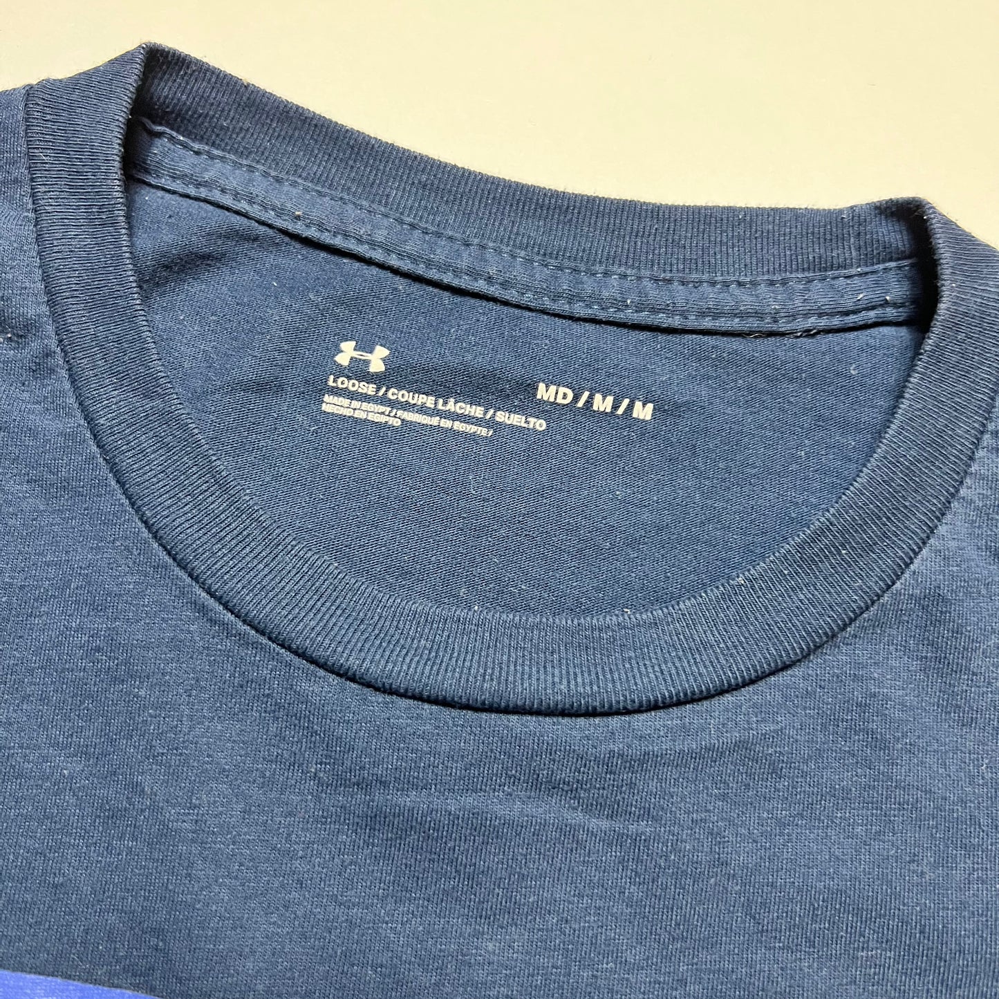 Under Armour Blue Sports T-Shirt M - Cats on Stacks VNTG