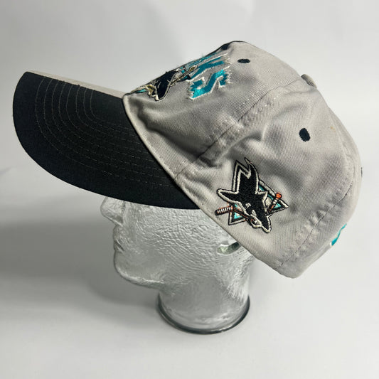 Vintage San Jose Sharks Hockey Snapback Cap - Cats on Stacks VNTG