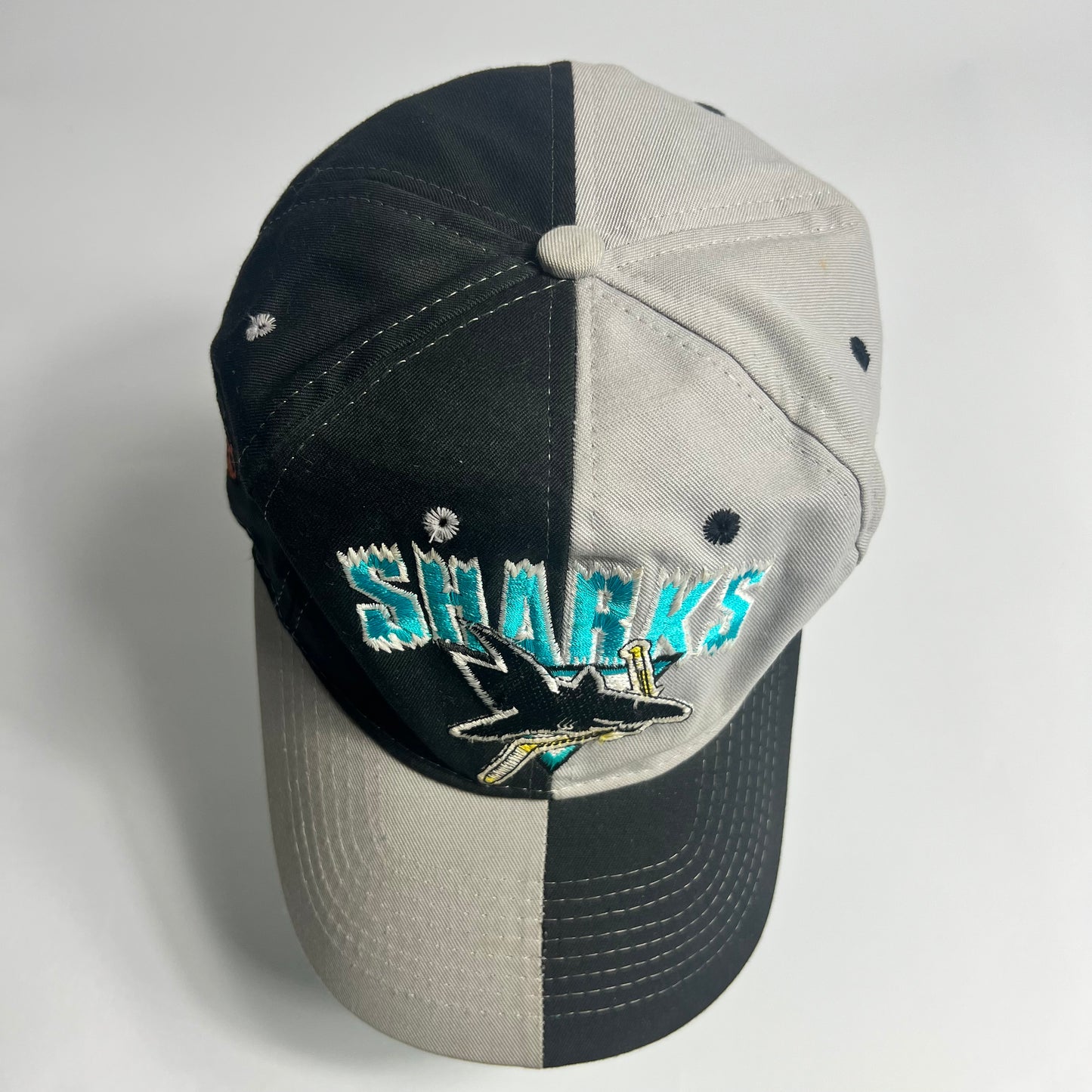 Vintage San Jose Sharks Hockey Snapback Cap - Cats on Stacks VNTG