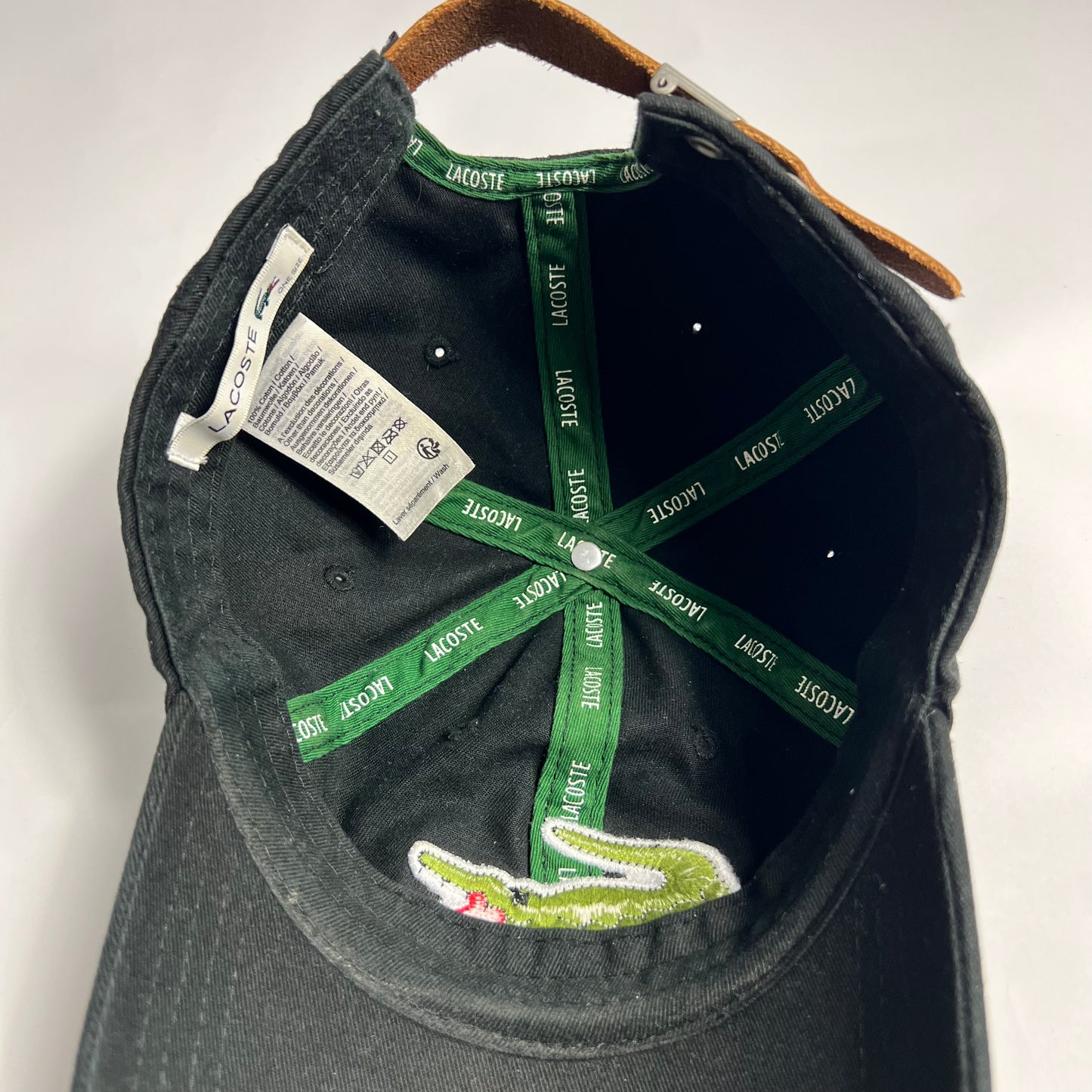 Lacoste Big Croco Strapback Cap - Cats on Stacks VNTG