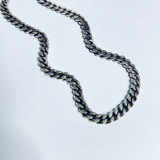 Vintage Edelstahl-Kette in Silberoptik - Cats on Stacks VNTG