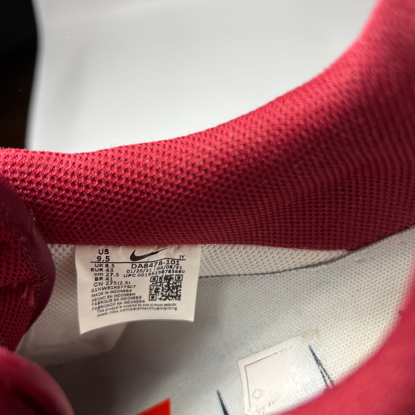 Nike Air Force 1 Low Team Red 43 / DA8478-101 - Cats on Stacks VNTG