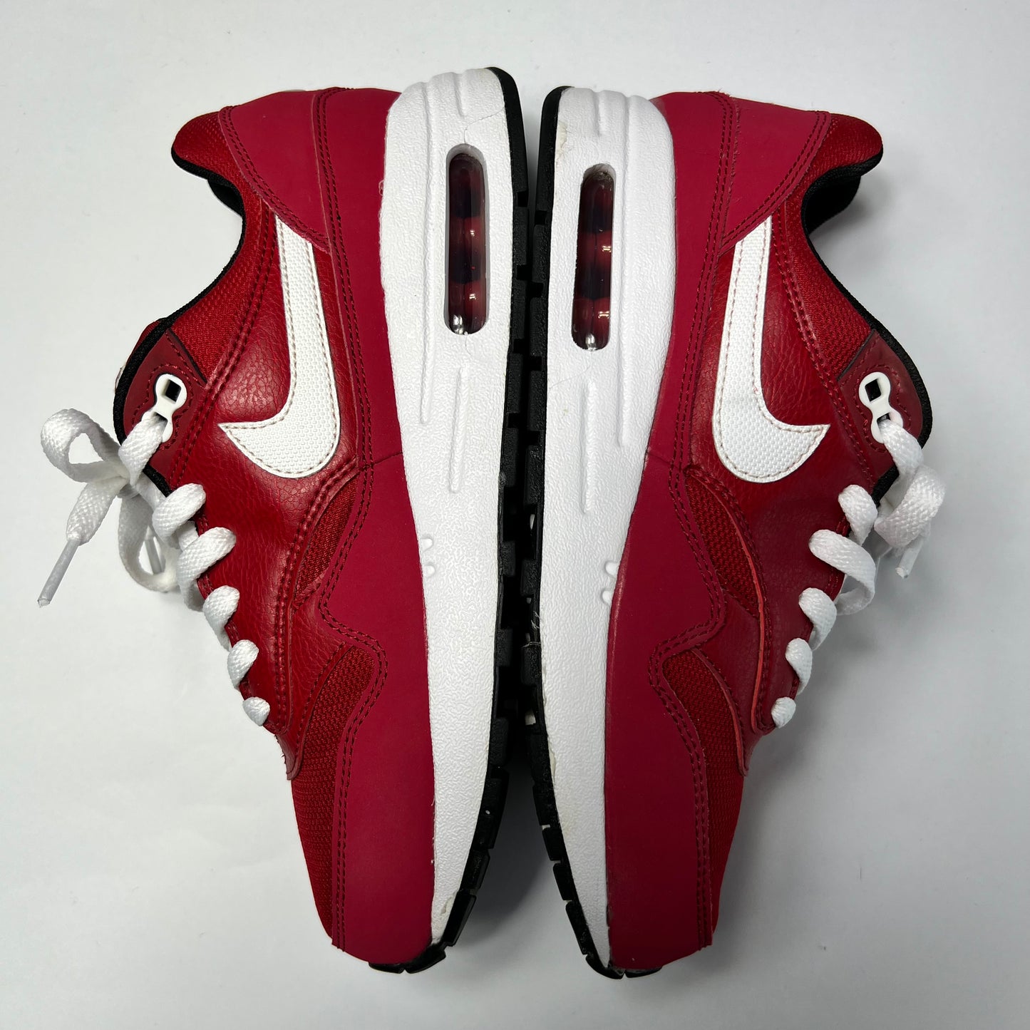 Women´s Nike Air Max 1 GS Gym Red 38 / 807602-601 - Cats on Stacks VNTG