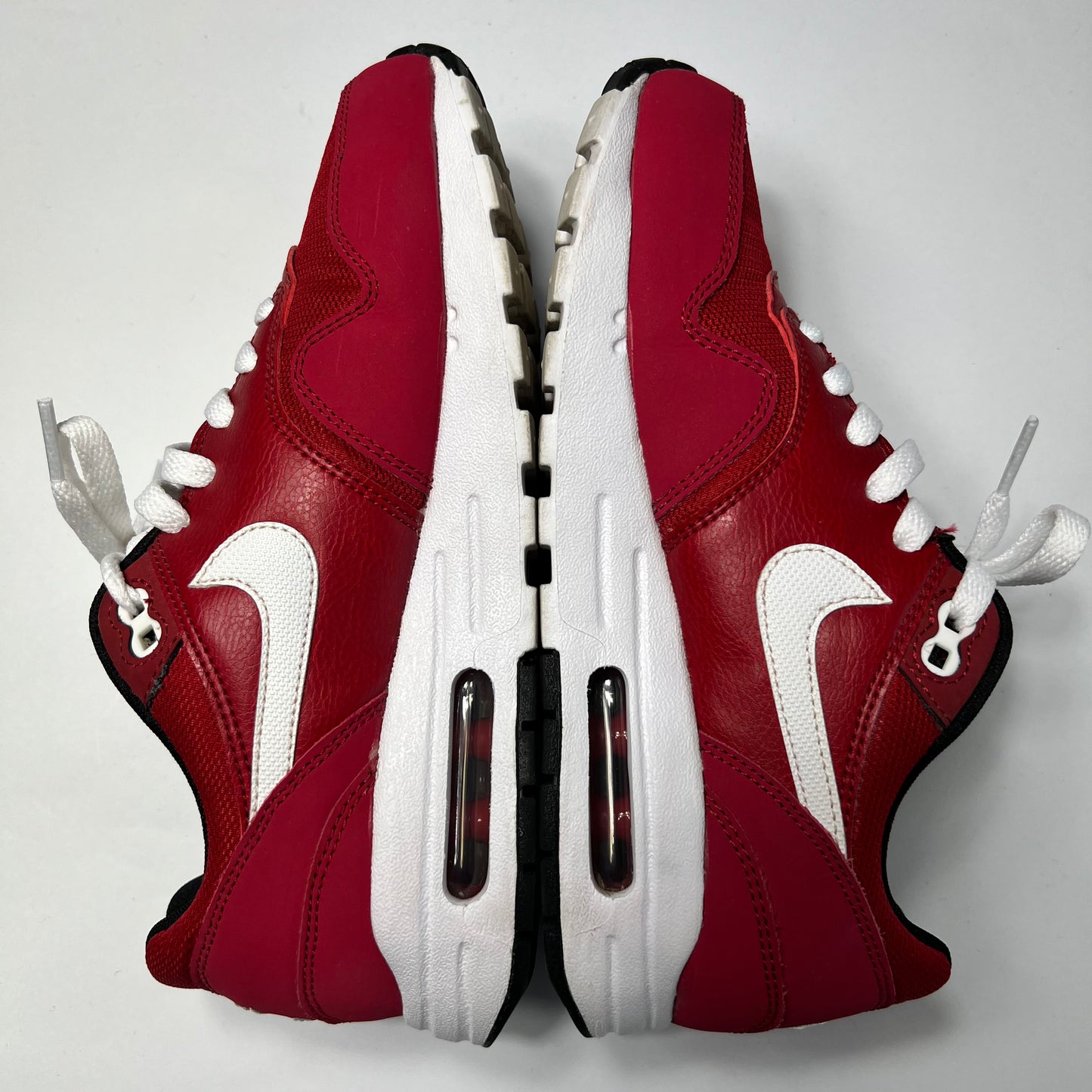 Women´s Nike Air Max 1 GS Gym Red 38 / 807602-601 - Cats on Stacks VNTG
