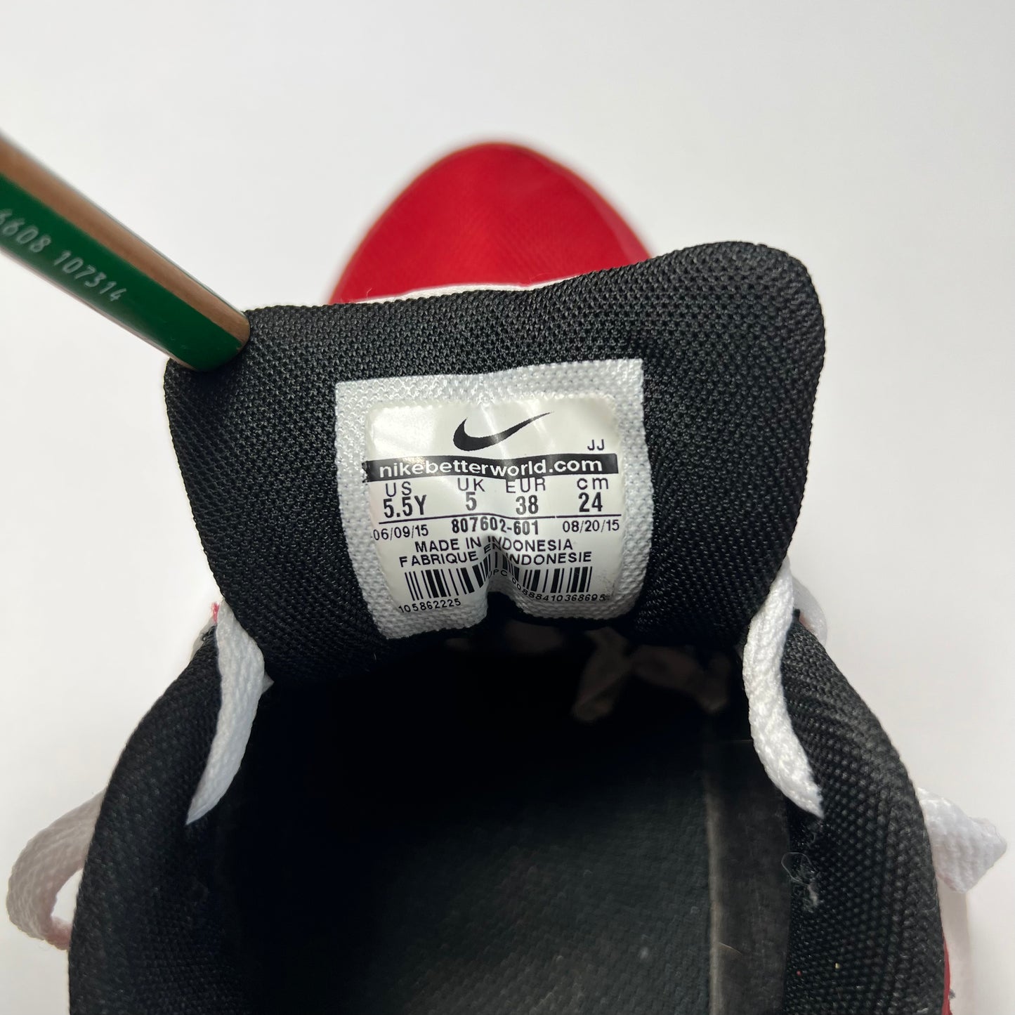 Women´s Nike Air Max 1 GS Gym Red 38 / 807602-601 - Cats on Stacks VNTG