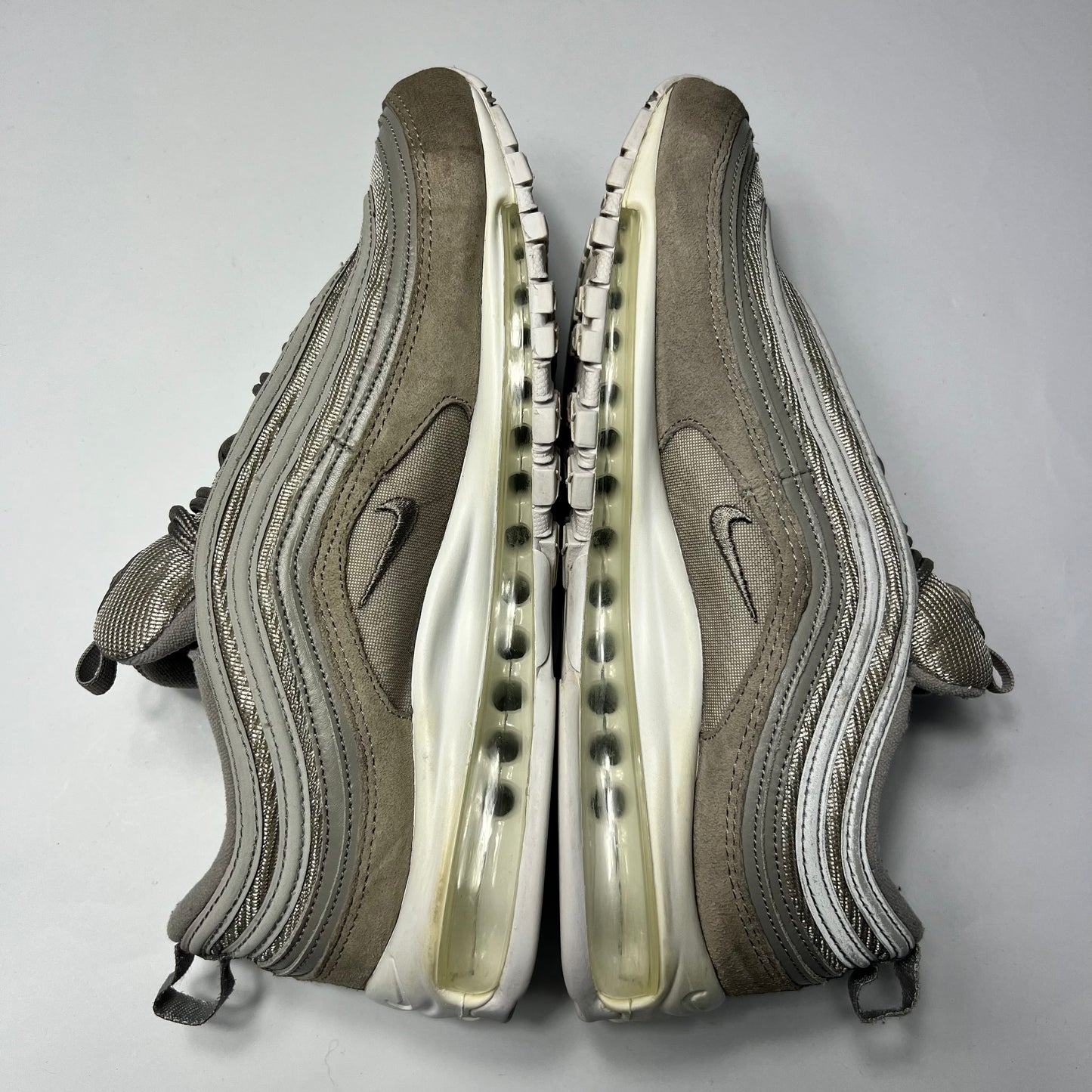 Nike Air Max 97 Gray Cobblestone 44 / 921826-002 - Cats on Stacks VNTG