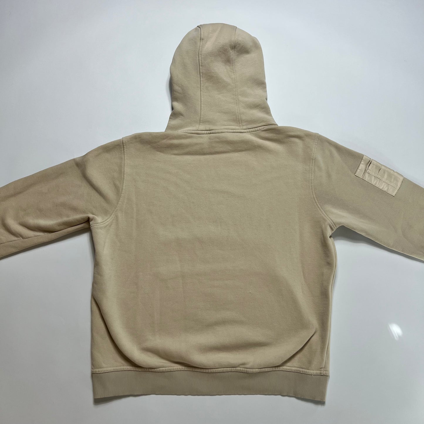 DEF Beige Basic Hoodie M - Cats on Stacks VNTG