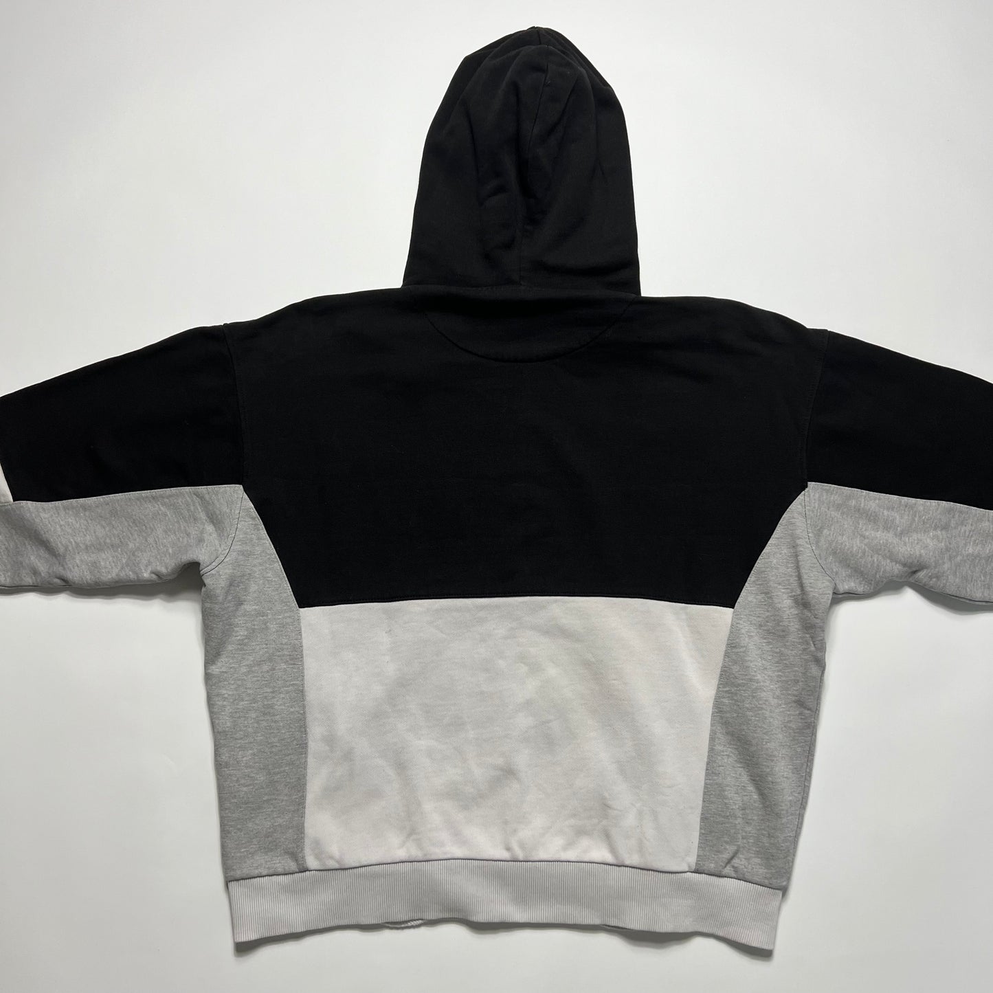 DEF Boxy Black & Gray Hoodie L - Cats on Stacks VNTG