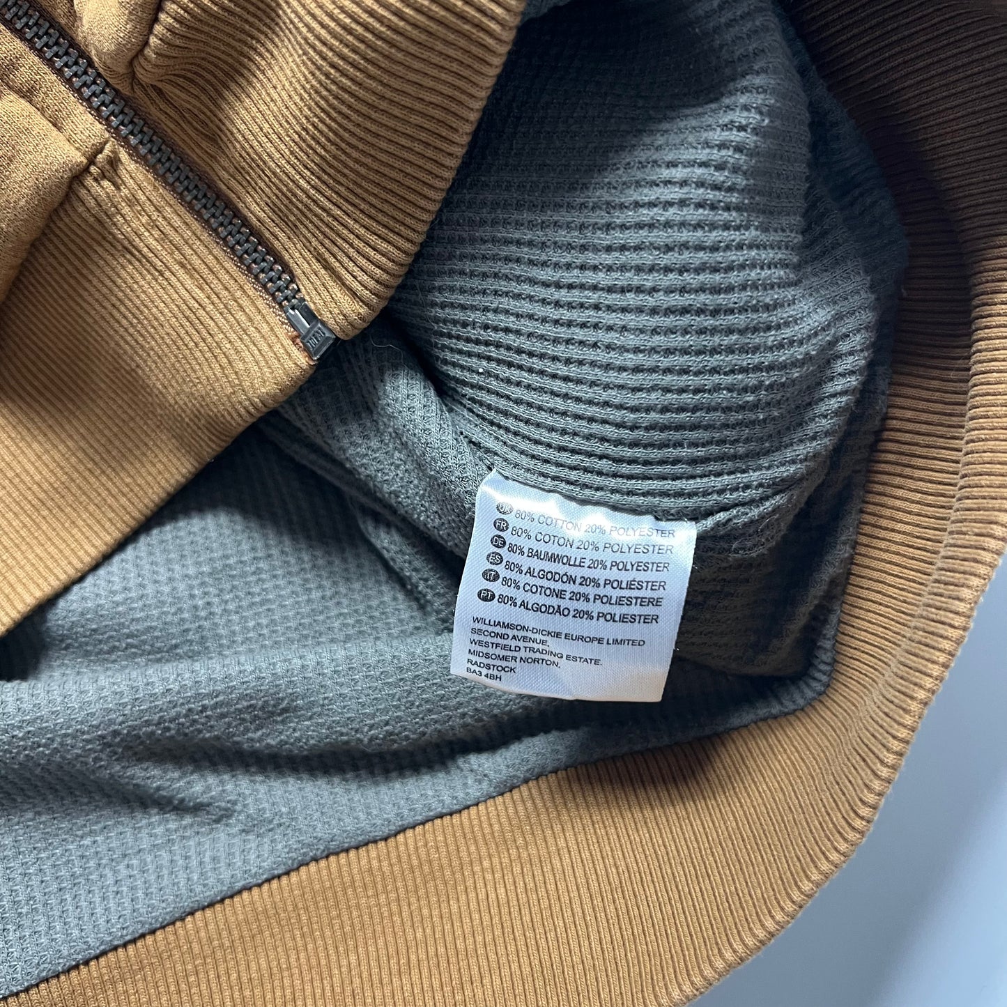 Y2K Dickies Lined Brown Zip Hoodie L - Cats on Stacks VNTG