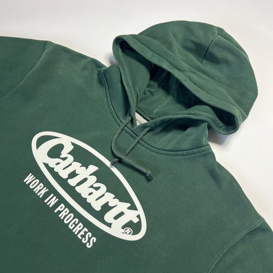 Carhartt Green Hooded Oval Sweat Hoodie XL - Cats on Stacks VNTG