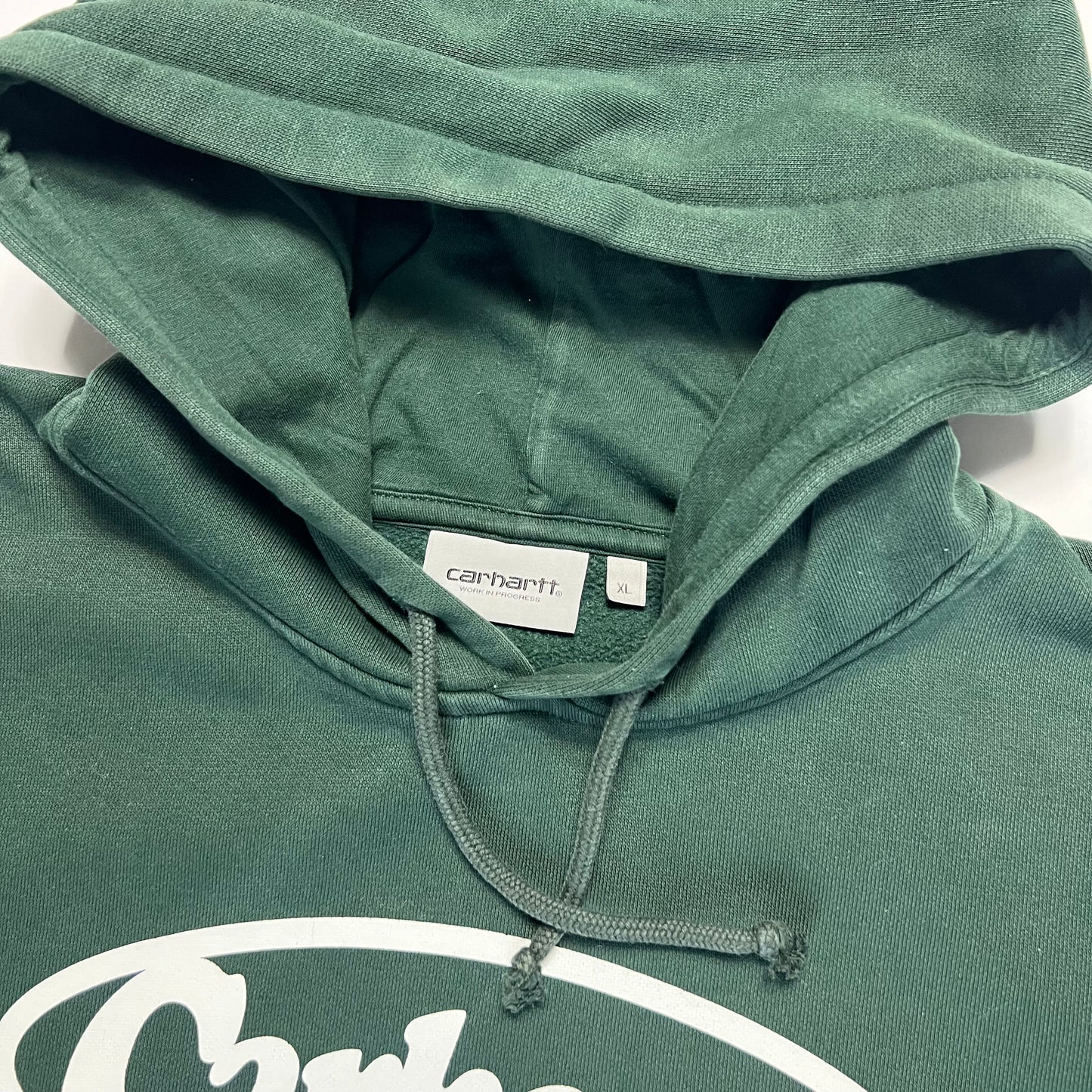 Carhartt Green Hooded Oval Sweat Hoodie XL - Cats on Stacks VNTG