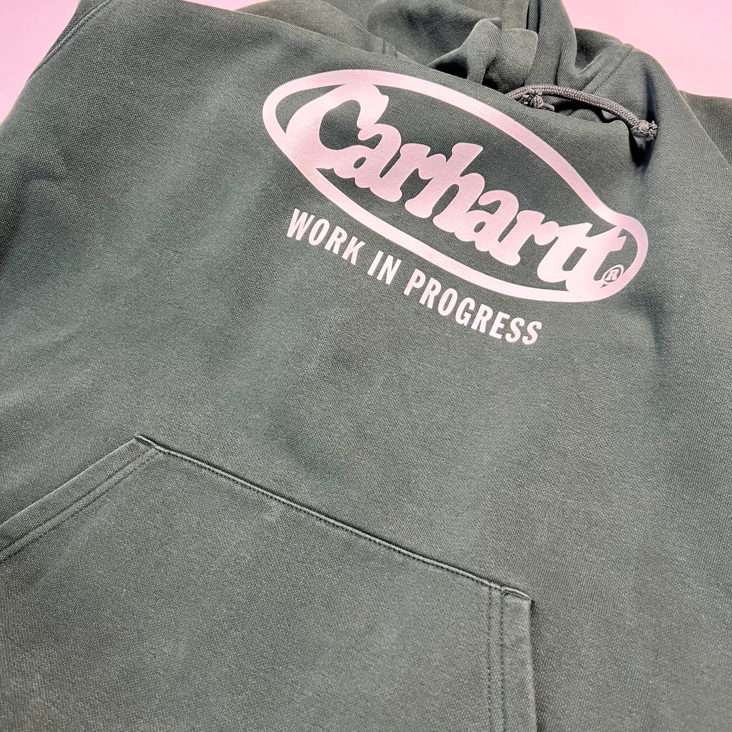 Carhartt Green Hooded Oval Sweat Hoodie XL - Cats on Stacks VNTG