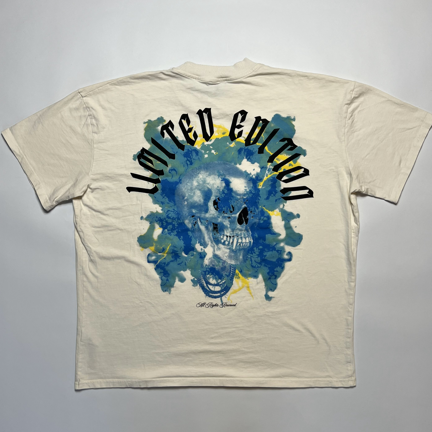 BooHoo Limited Edition Creme T-Shirt XL - Cats on Stacks VNTG