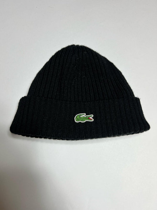 Lacoste Black Beanie - Cats on Stacks VNTG