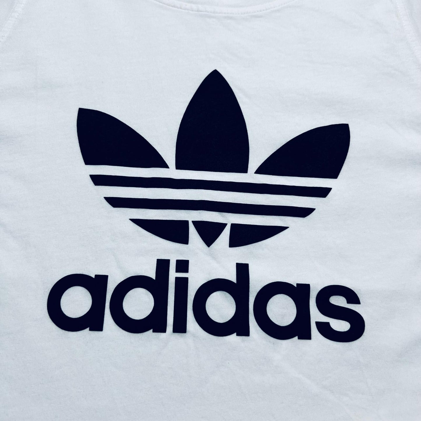 Adidas Big Trefoil Tanktop Shirt S / M - Cats on Stacks VNTG