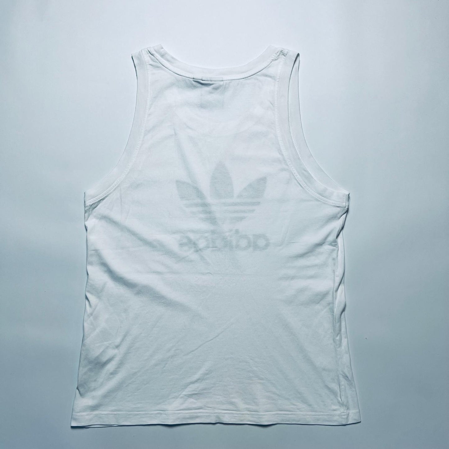Adidas Big Trefoil Tanktop Shirt S / M - Cats on Stacks VNTG