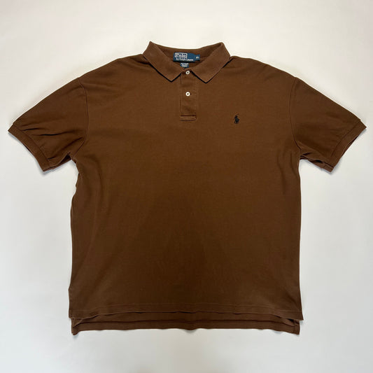 Vintage Ralph Lauren Brown Polo Shirt XL / XXL - Cats on Stacks VNTG