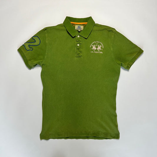 Vintage La Martina Green Polo Shirt M - Cats on Stacks VNTG