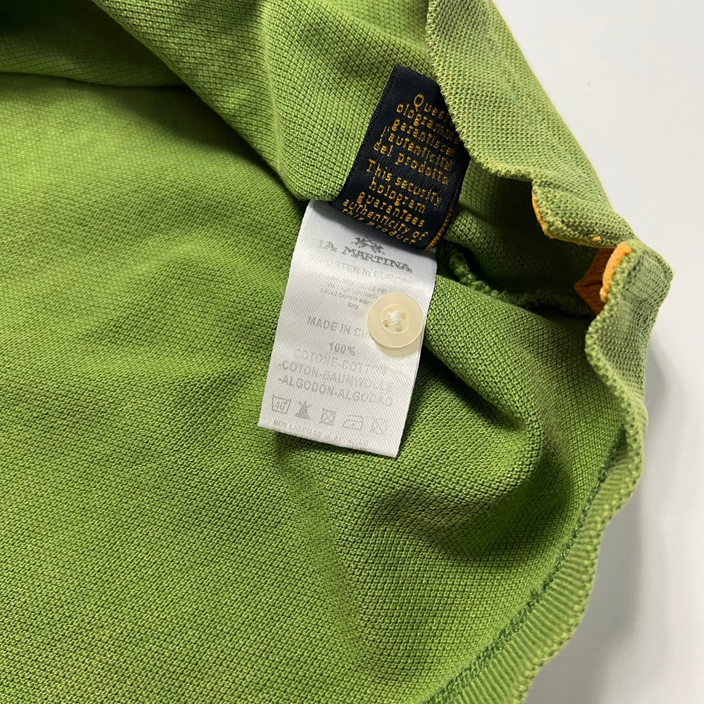 Vintage La Martina Green Polo Shirt M - Cats on Stacks VNTG