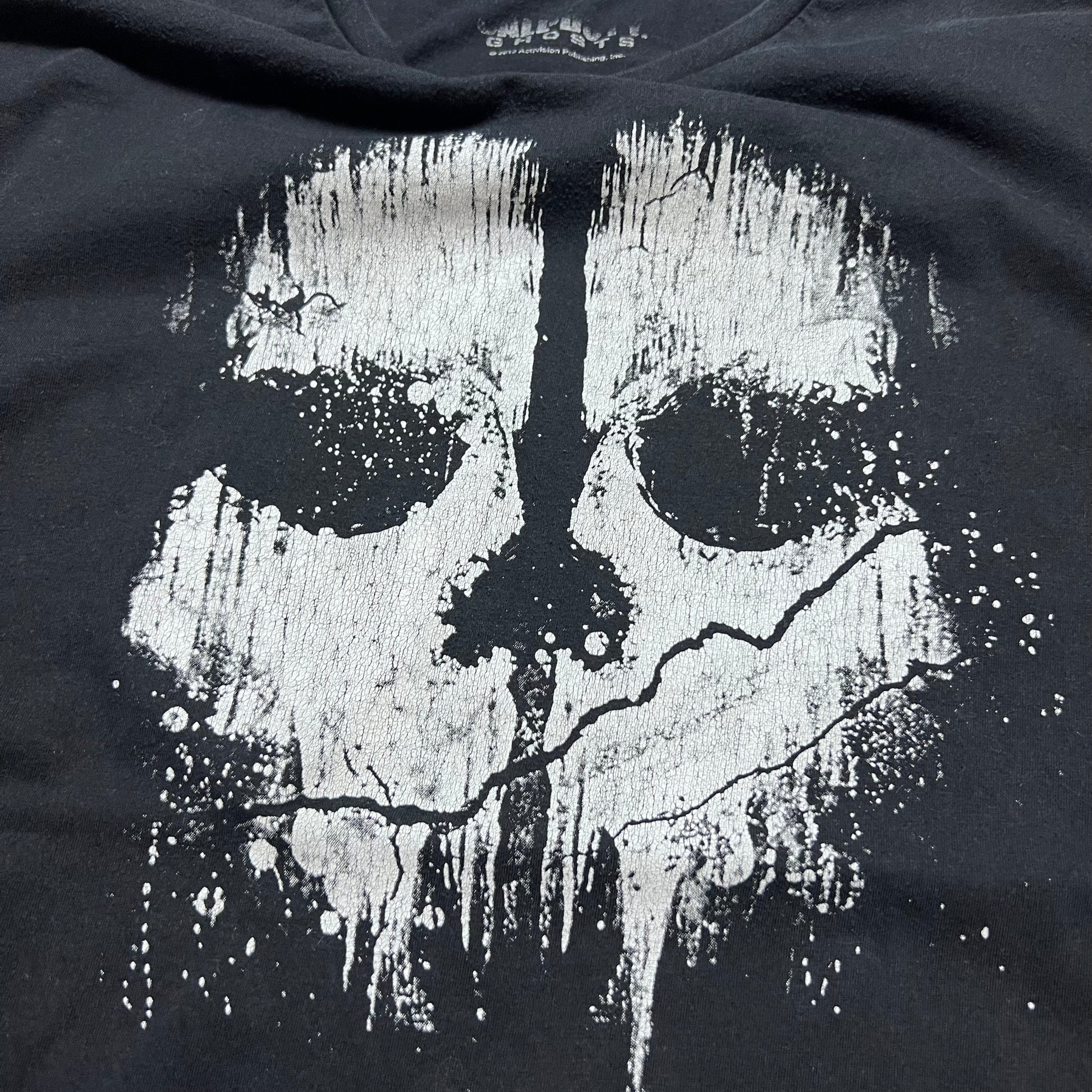 Call of Duty Ghosts Black T-Shirt M - Cats on Stacks VNTG