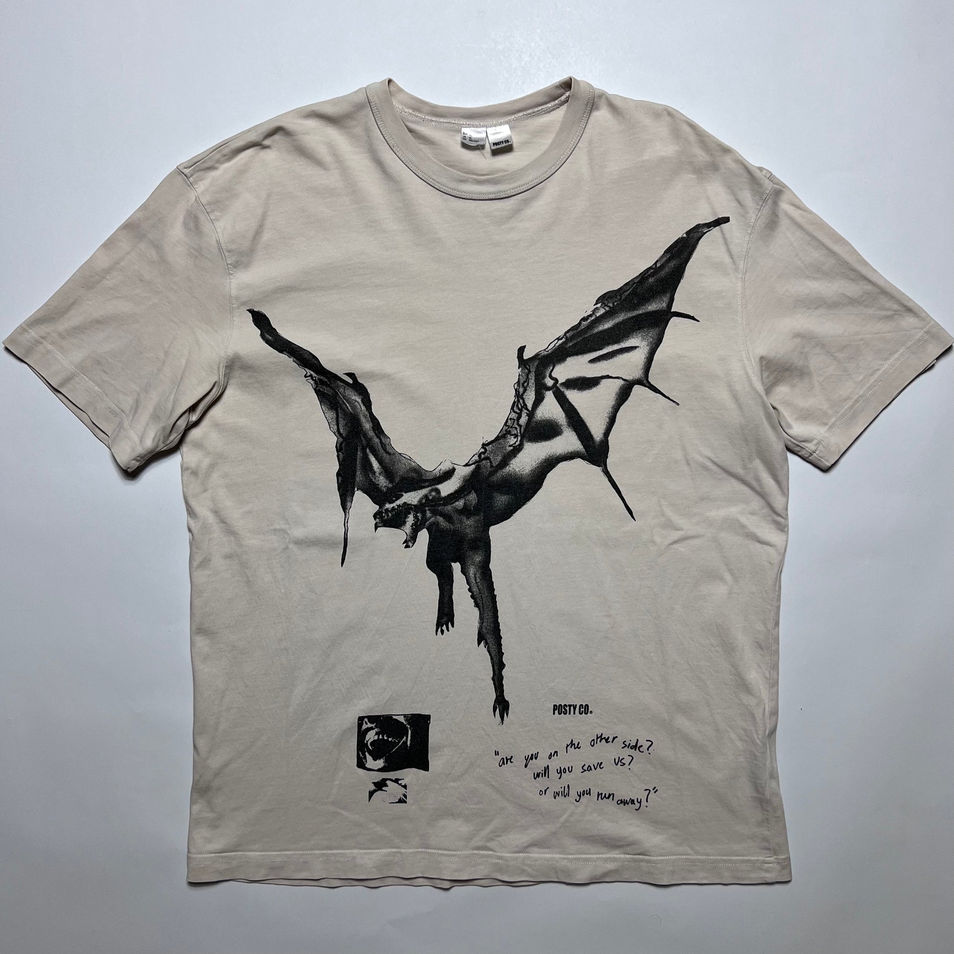 Post Malone Dragon Posty Co. T-Shirt L - Cats on Stacks VNTG