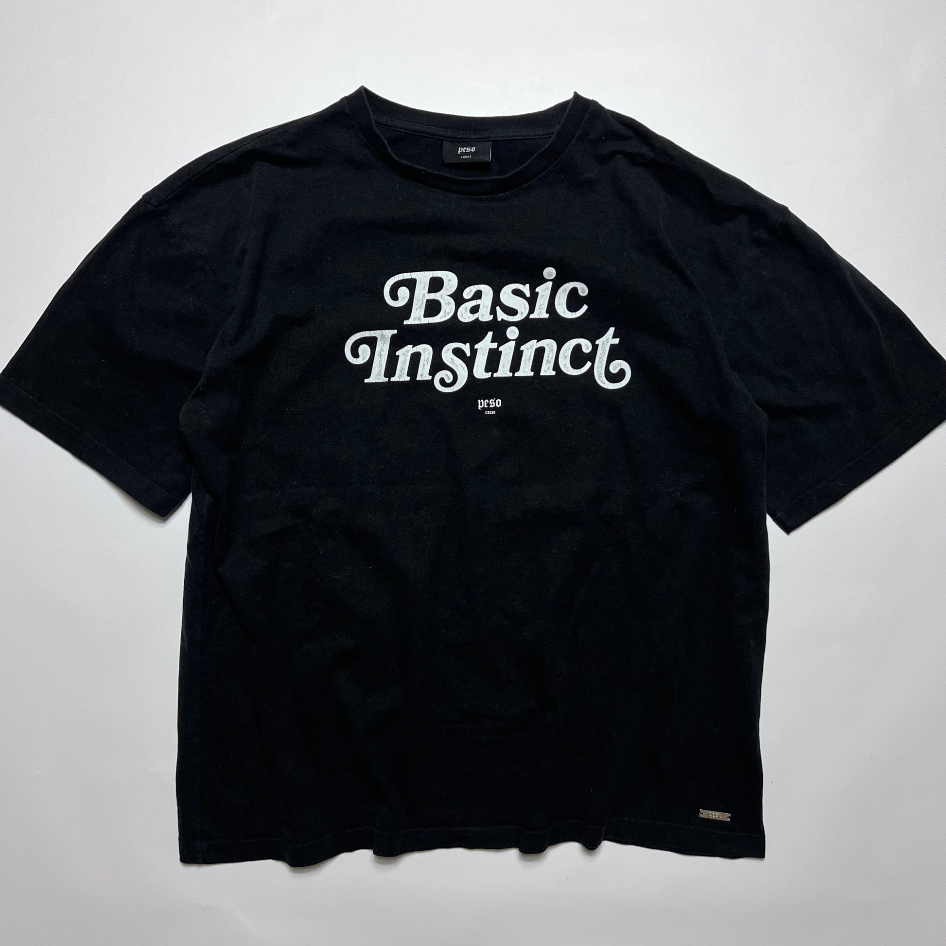 PESO Black Basic Instinct T-Shirt XL / XXL - Cats on Stacks VNTG