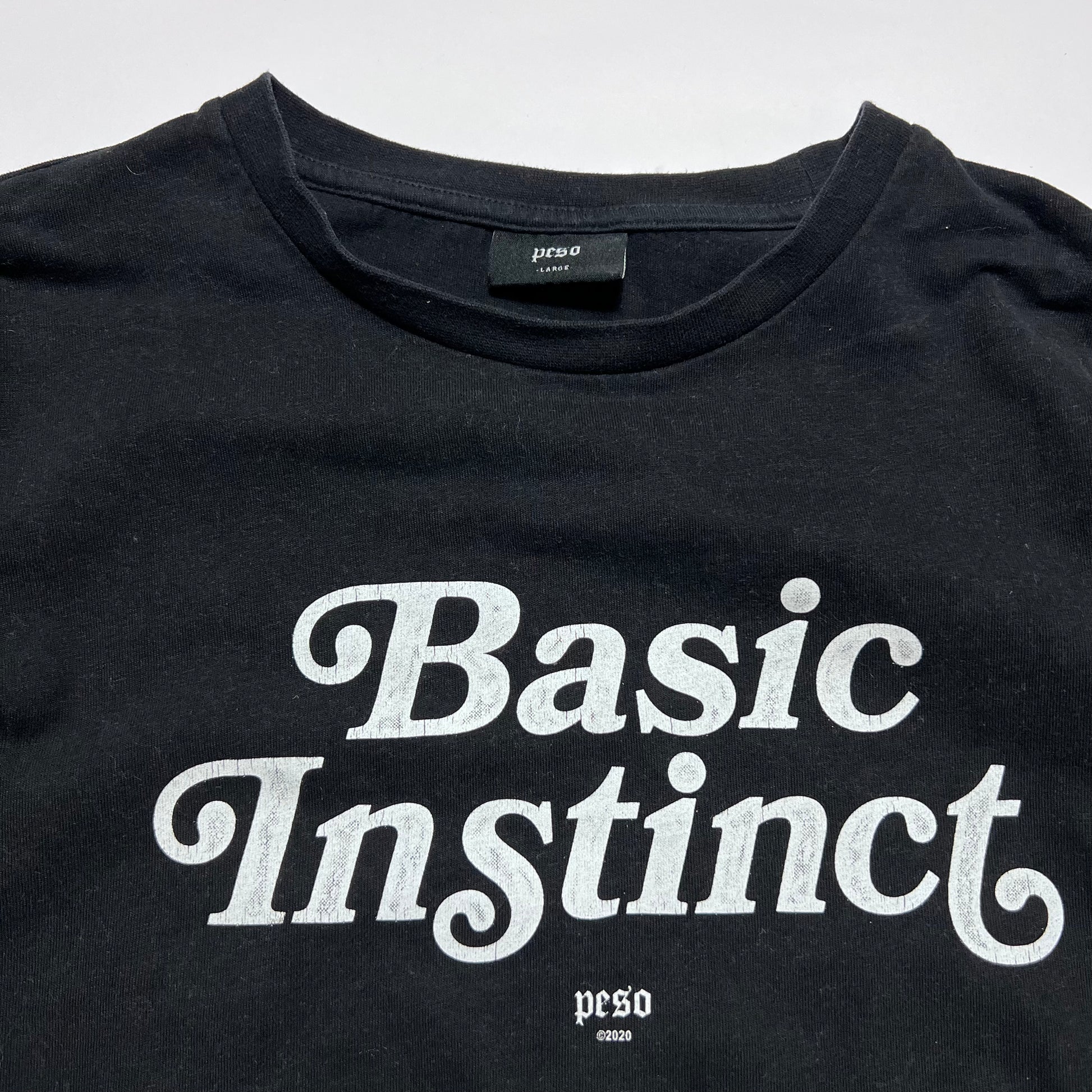 PESO Black Basic Instinct T-Shirt XL / XXL - Cats on Stacks VNTG