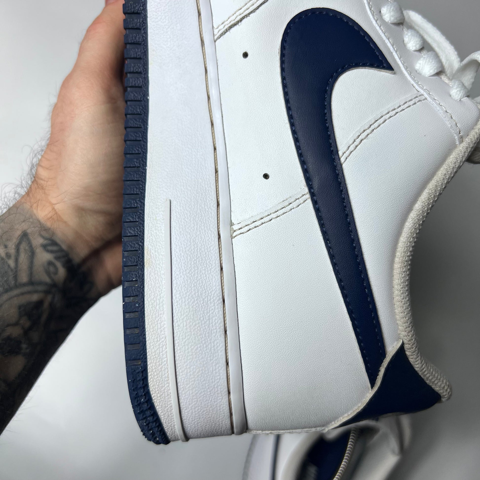 Nike Air Force 1 Low Midnight Navy White 45 / FJ4146-104 - Cats on Stacks VNTG