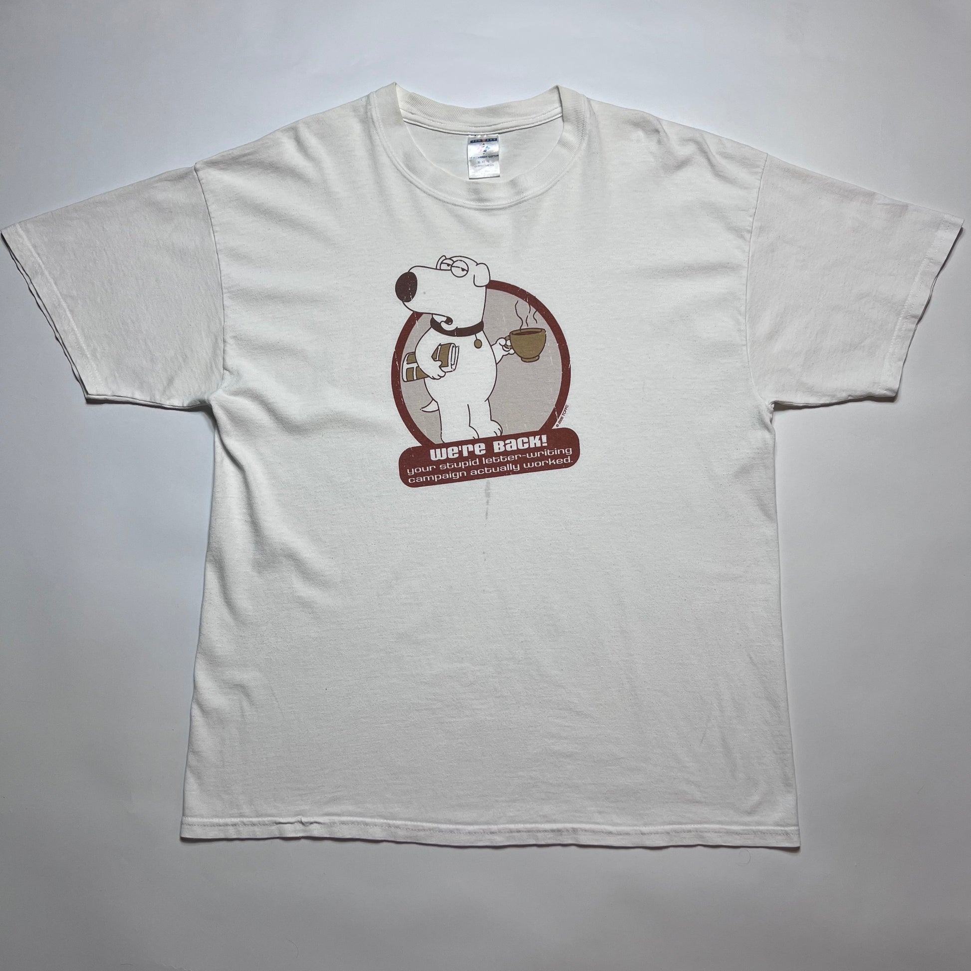 Vintage Family Guy Brian T-Shirt L - Cats on Stacks VNTG
