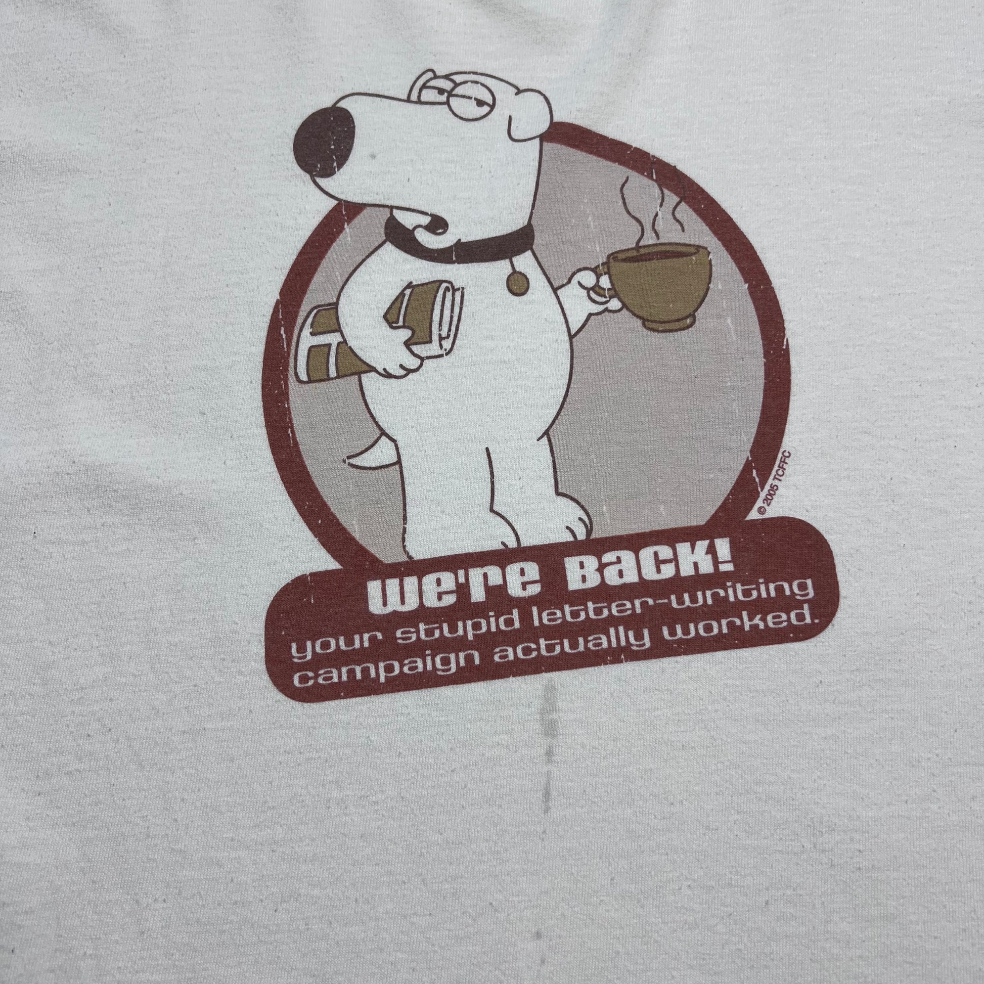 Vintage Family Guy Brian T-Shirt L - Cats on Stacks VNTG