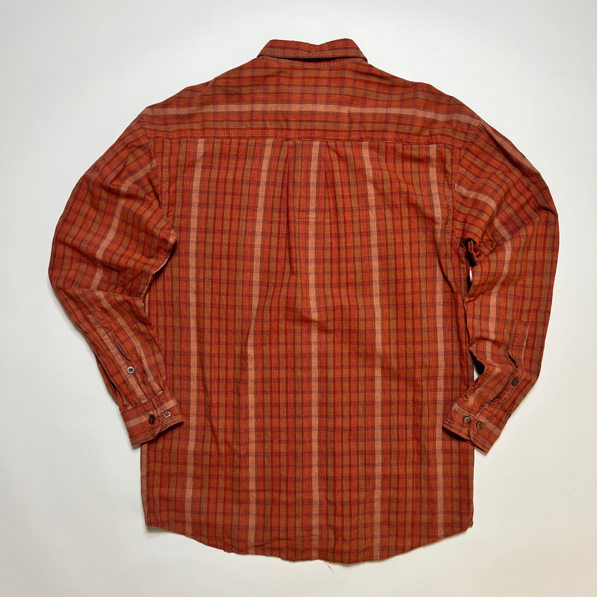 Vintage Camel Brick Red Hemd Shirt orange rot L - Cats on Stacks VNTG