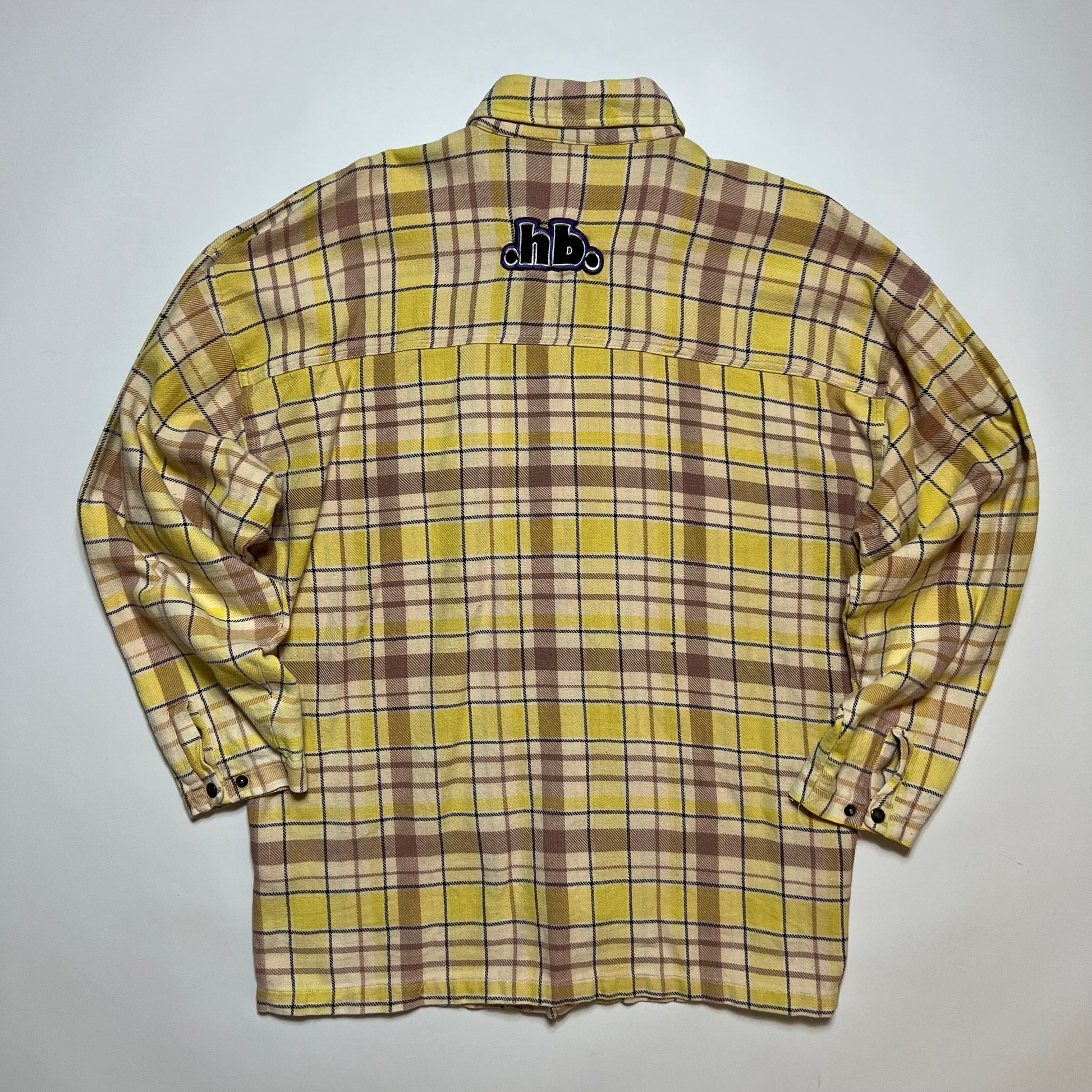 Vintage Home Boy Flanell Hemd Shirt gelb XL - Cats on Stacks VNTG