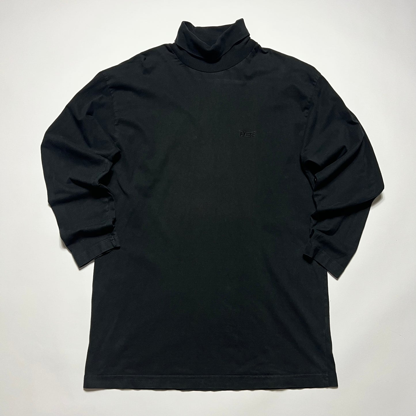 DEE Vintage Rollkragen Longsleeve Turtleneck Shirt schwarz S / M - Cats on Stacks VNTG