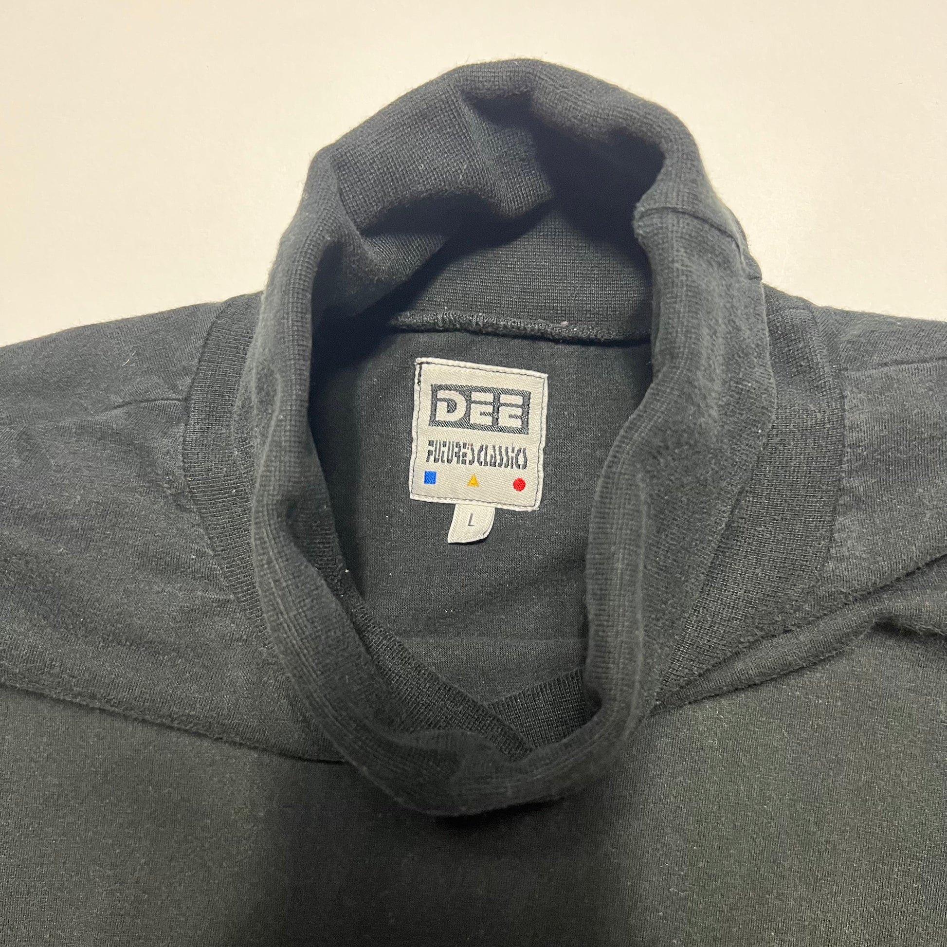 DEE Vintage Rollkragen Longsleeve Turtleneck Shirt schwarz S / M - Cats on Stacks VNTG