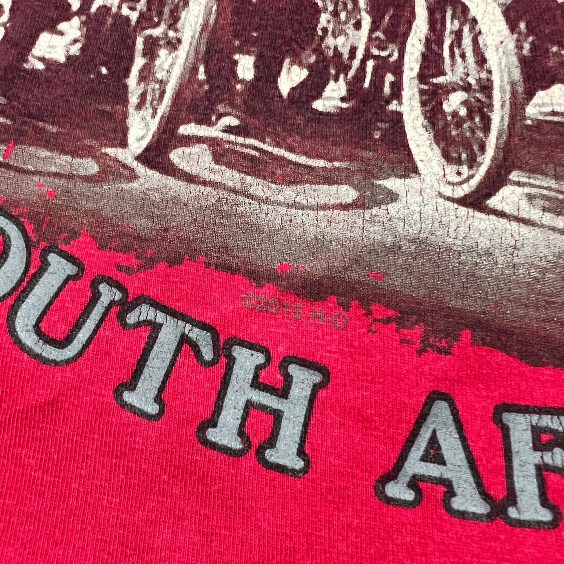 Retro Harley Davidson Nr.1 Cape Town 2016  T-Shirt rot XL - Cats on Stacks VNTG