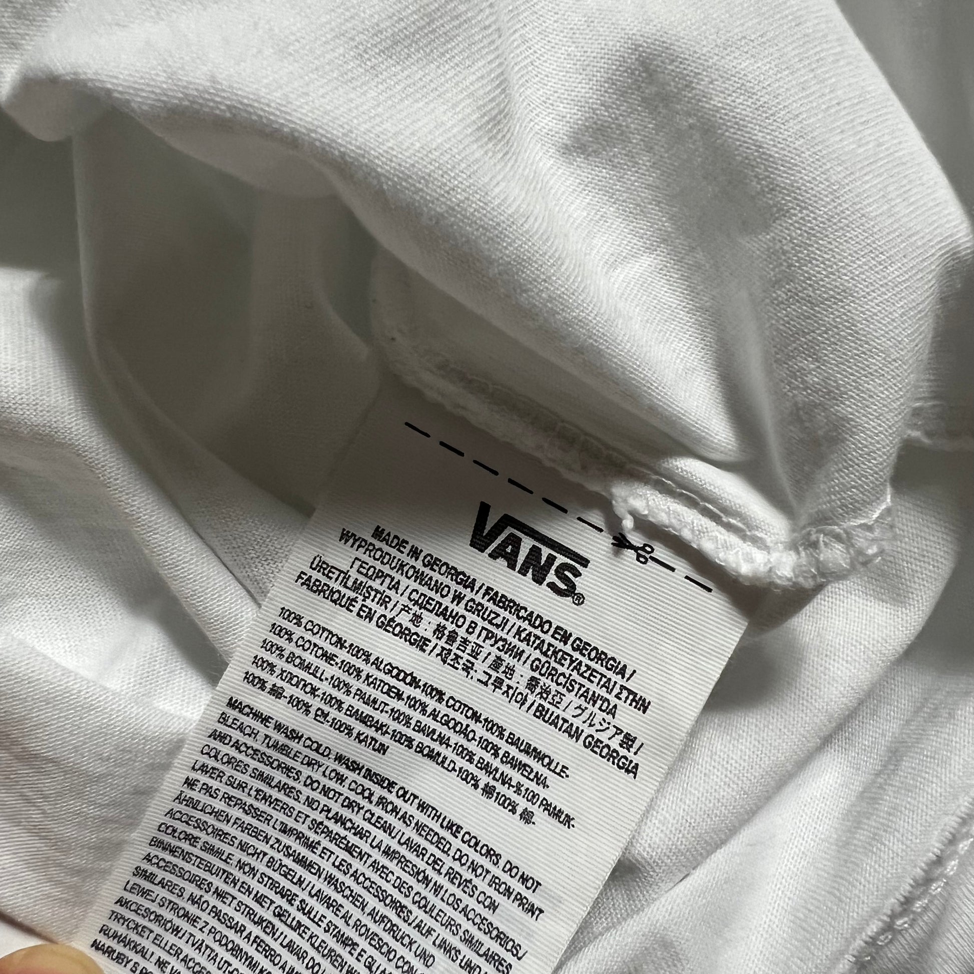 VANS Bring Heat Dragon Longsleeve Shirt weiß S - Cats on Stacks VNTG