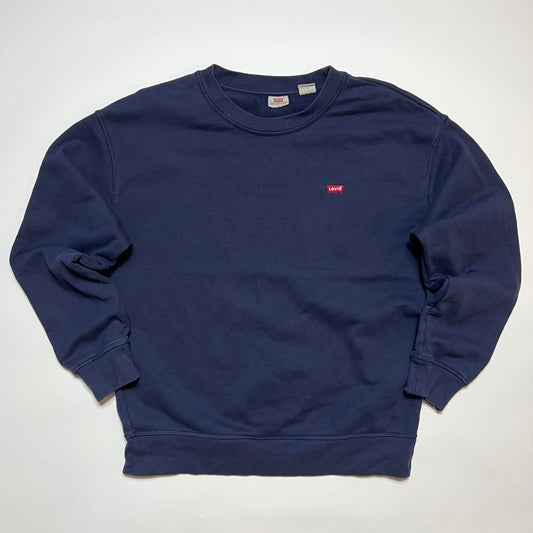 Levis Mini Boxlogo Crewneck Pullover blau S - Cats on Stacks VNTG