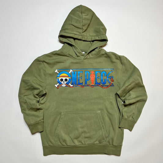 Kids One Piece Hoodie Pullover grün Größe 158 - Cats on Stacks VNTG