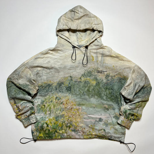 Harsh and Cruel 2020 Autumn Winter Collection Boxy Hoodie beige M / L - Cats on Stacks VNTG