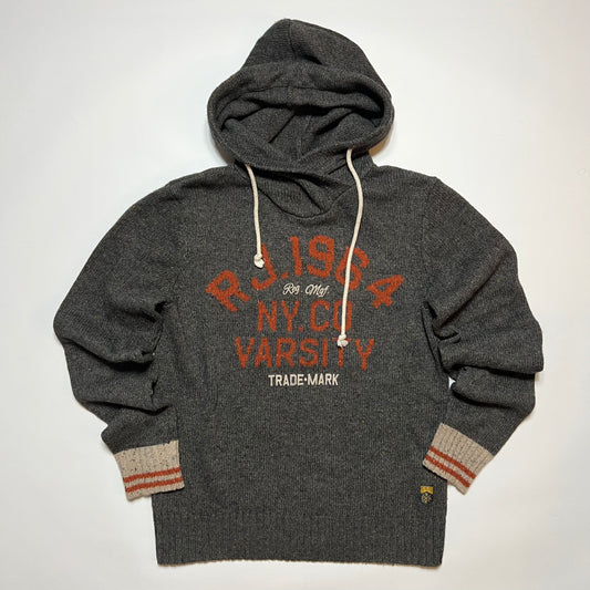 Vintage Retro LTD RJ. 1964 Winter Hoodie grau S / M - Cats on Stacks VNTG